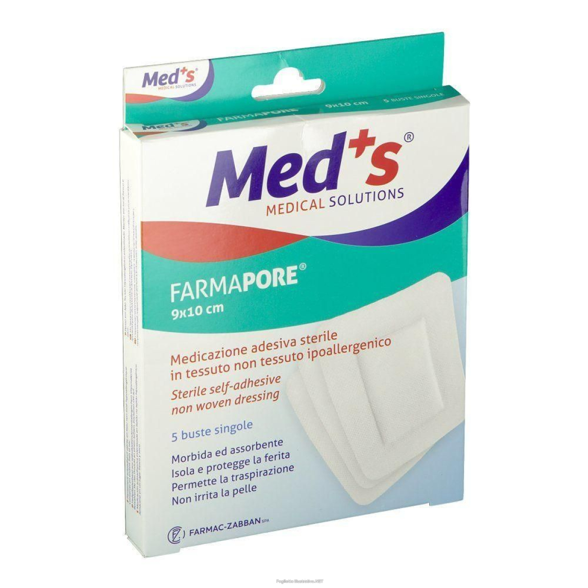 Cerca Offerte di meds® medicazione adesiva sterile 9 x 10 cm 4x5 pz cerotto e acquista online