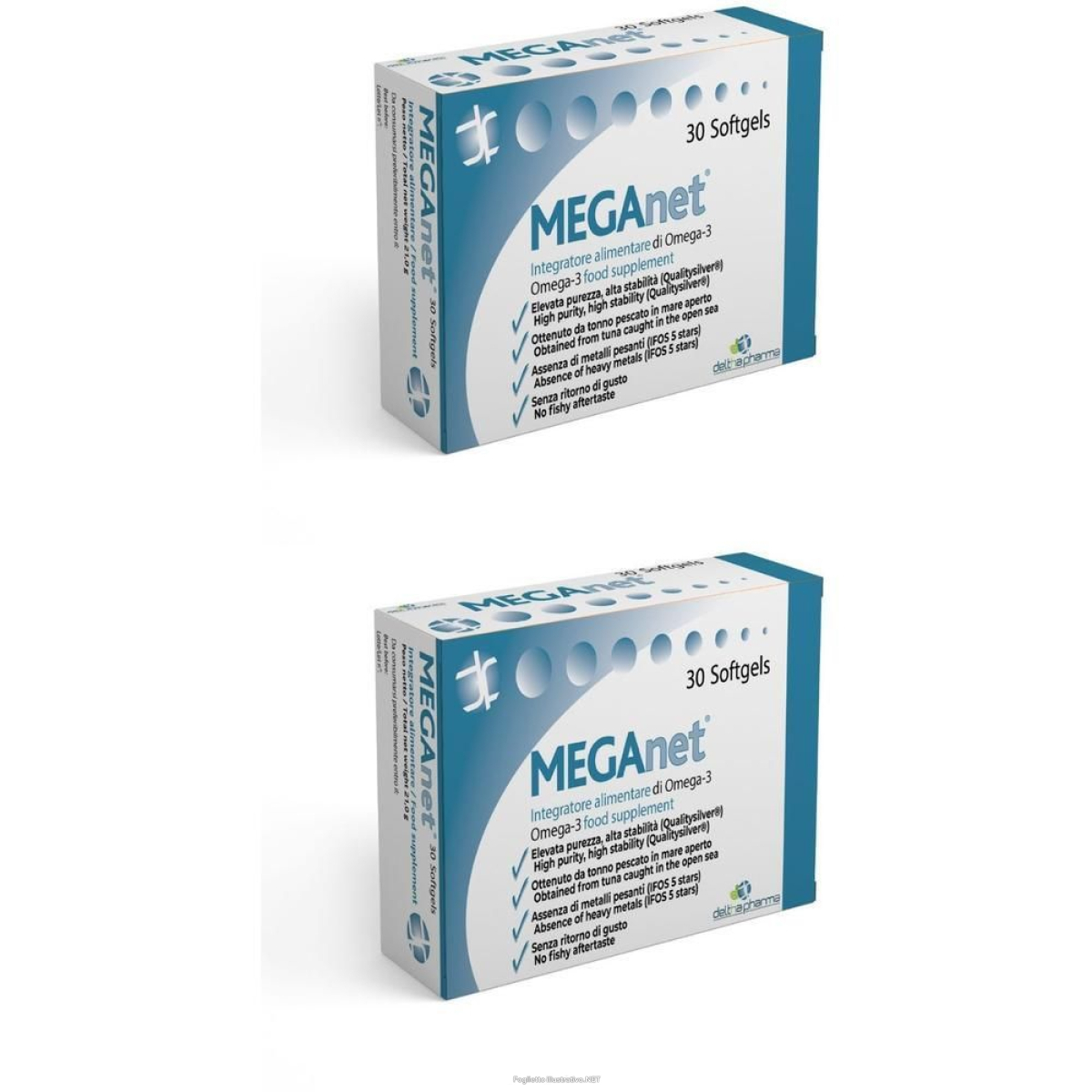 Cerca Offerte di meganet 30 softgels integratore di omega-3 2x30 pz capsule e acquista online