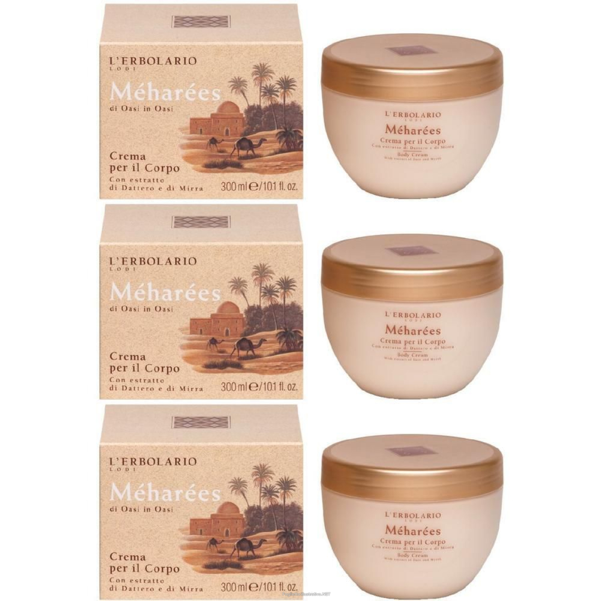 Cerca Offerte di meharees crema corpo 300 ml 3x300 ml e acquista online