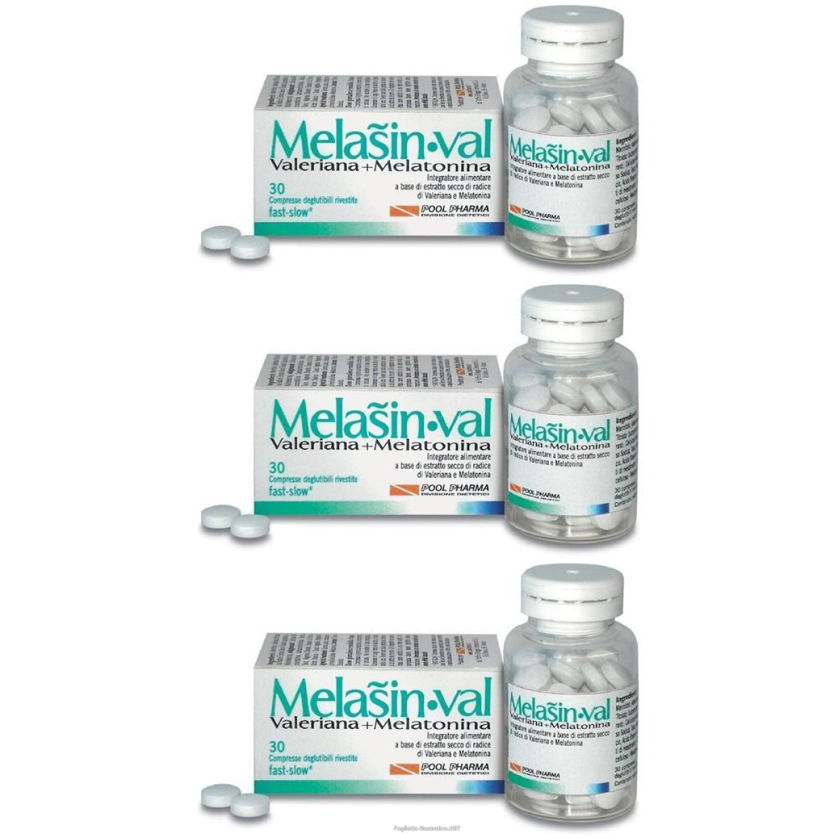 Cerca Offerte di melasin-val 3x30 pz compresse e acquista online