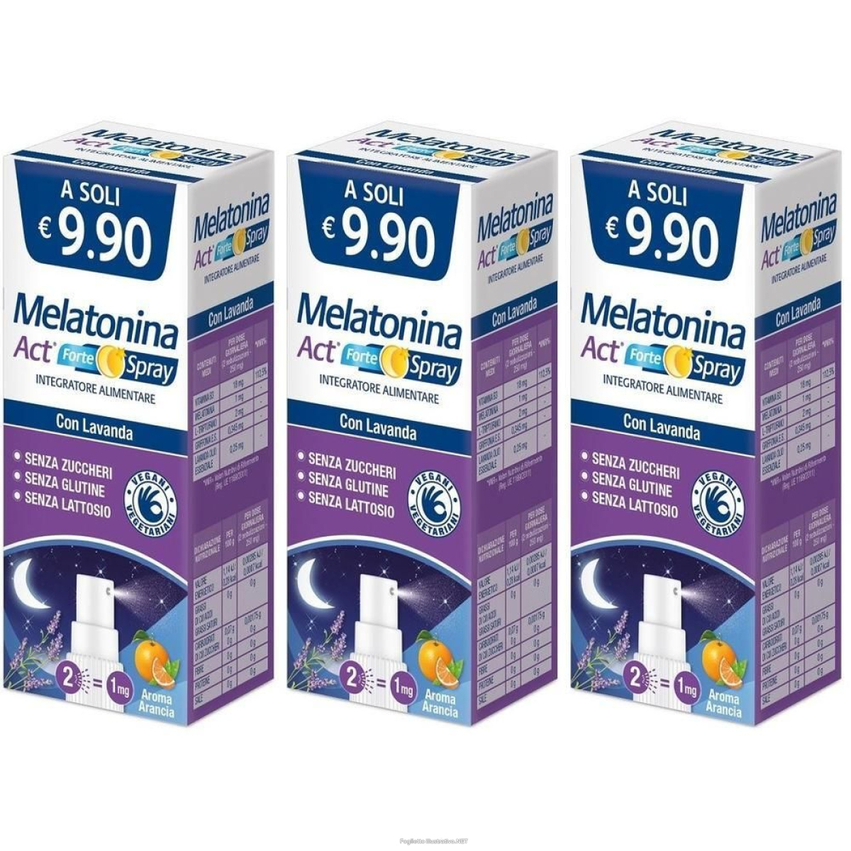 Cerca Offerte di melatonina act forte spray 3x15 ml e acquista online