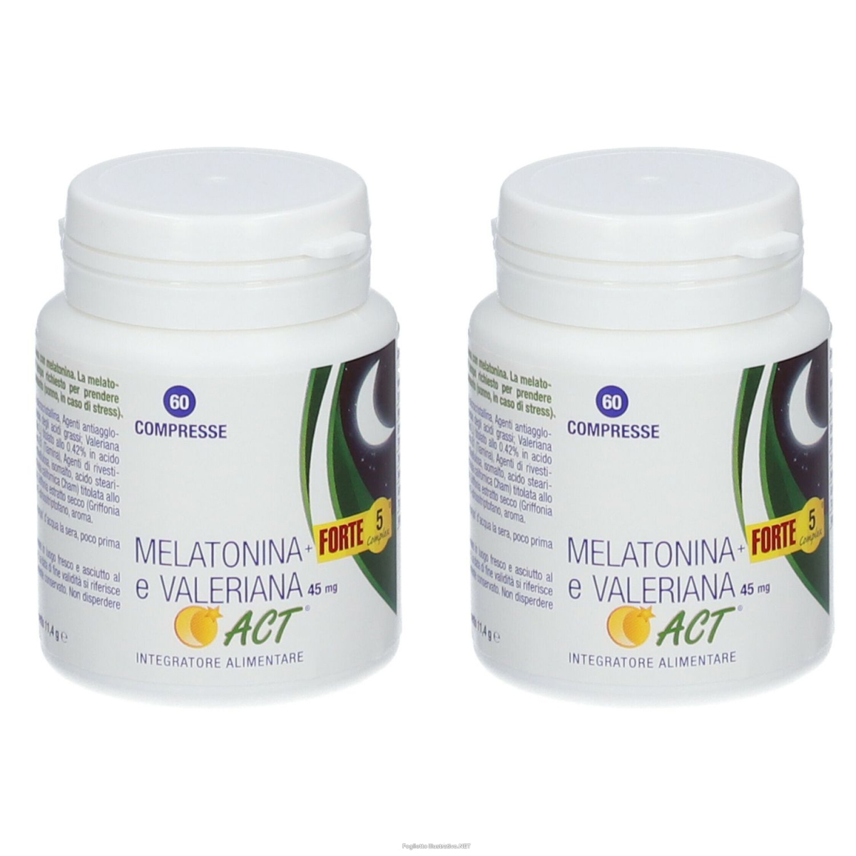 Cerca Offerte di melatonina+forte 5 complex e valeriana act 2x60 pz compresse e acquista online