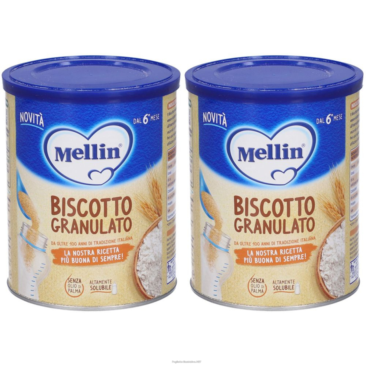 Cerca Offerte di mellin biscotto classico granulato set da 2 2x400 g granuli e acquista online
