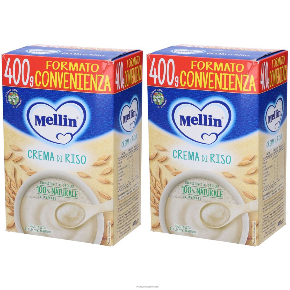 Cerca Offerte di Mellin Crema di Riso Set da 2 2x400 g Pappa e acquista online