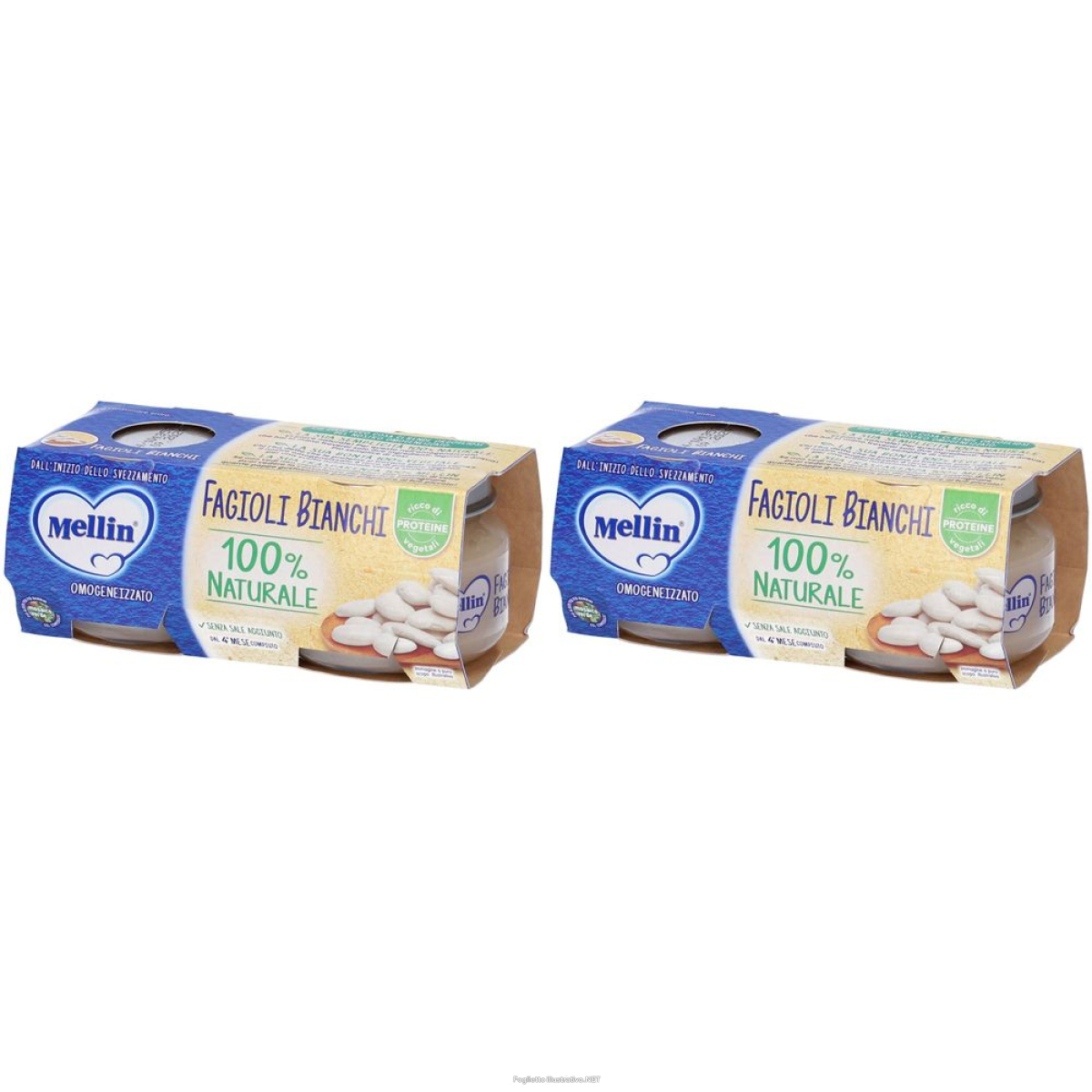 Cerca Offerte di mellin omog fagioli bi 2x80g set da 2 2x2x80 g pappa e acquista online