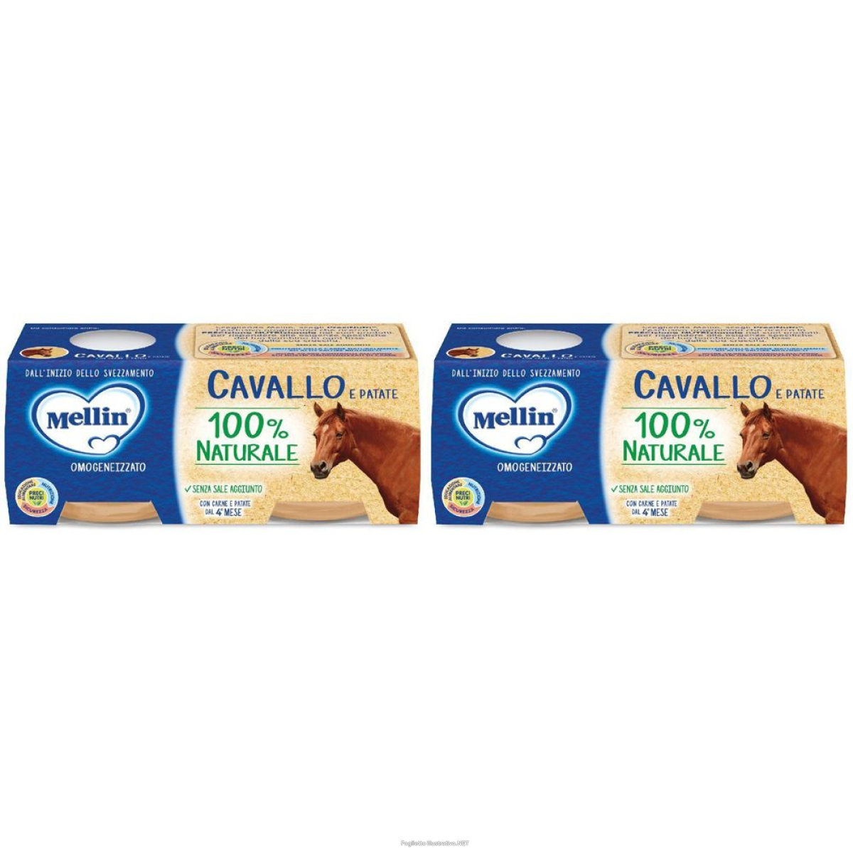 Cerca Offerte di mellin omogeneizzato cavallo 4 x 80 g set da 2 2x4x80 g pappa e acquista online