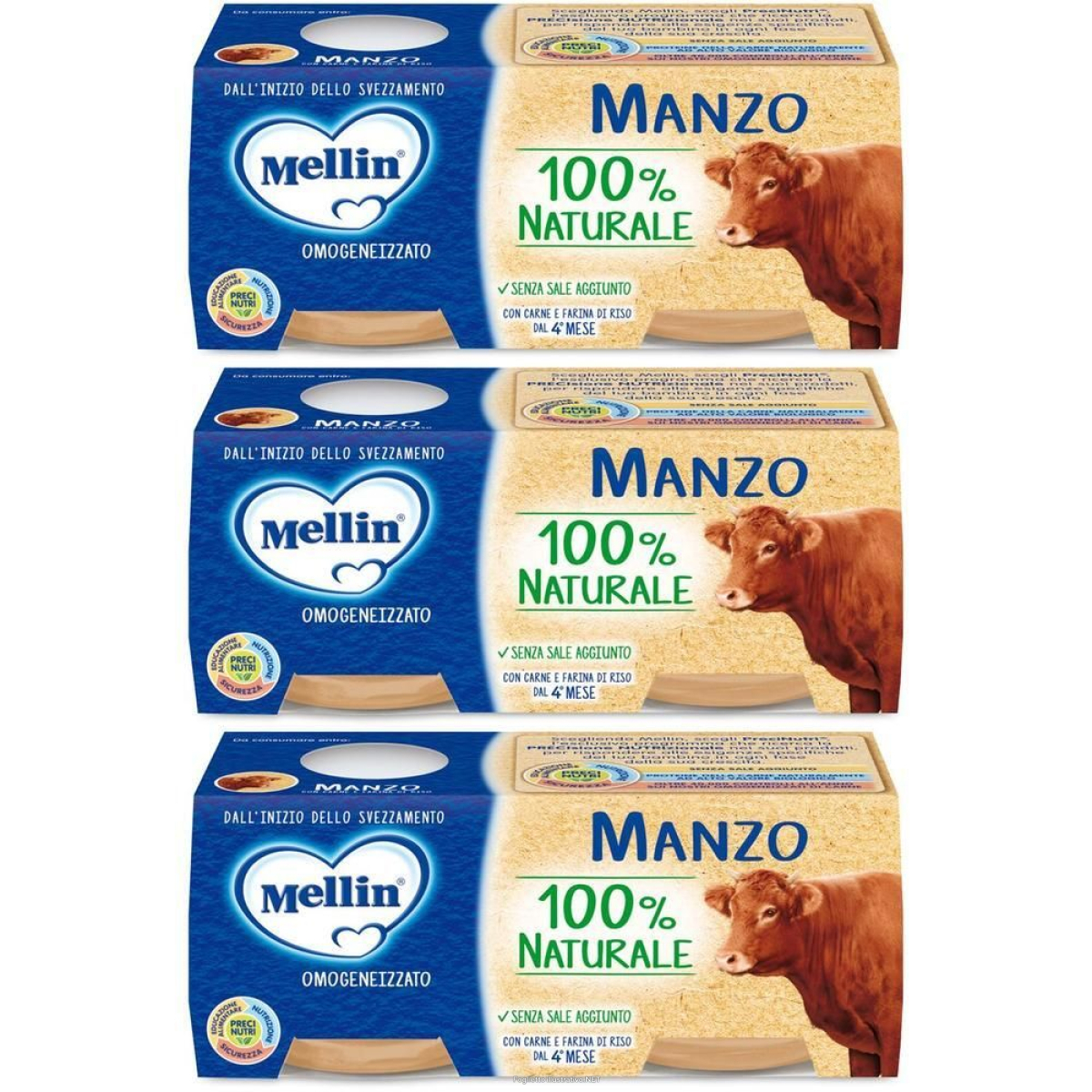 Cerca Offerte di mellin omogeneizzato manzo 2 x 80 g 3x2x80 pappa e acquista online