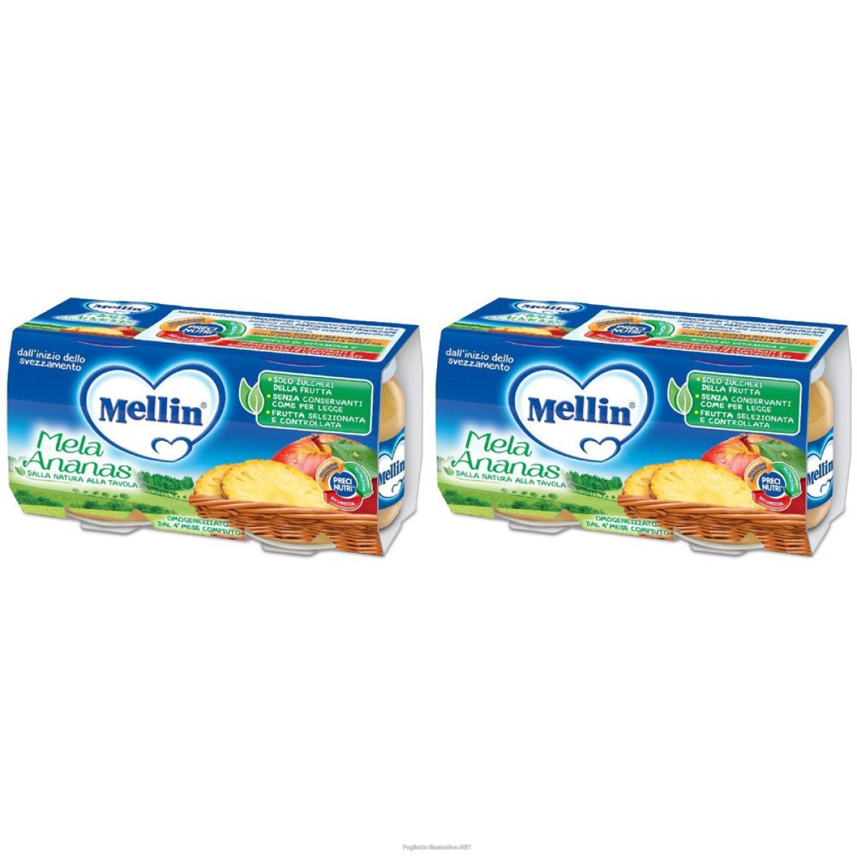 Cerca Offerte di mellin omogeneizzato mela ananas 100 g 2 pezzi set da 2x2x100 g papp e acquista online