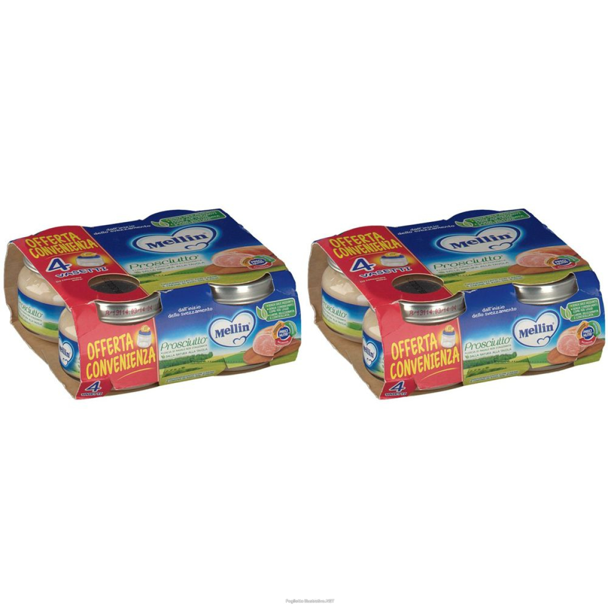 Cerca Offerte di mellin® omogeneizzato prosciutto 4 x 80 g set da 2 2x4x80 pappa e acquista online