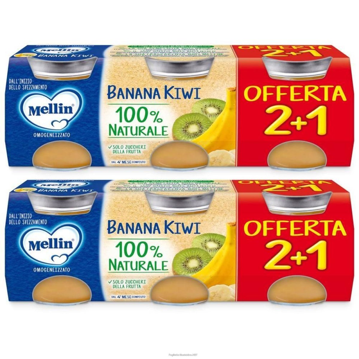 Cerca Offerte di mellin omogenizzato banana kiwi 2x3x100 g e acquista online