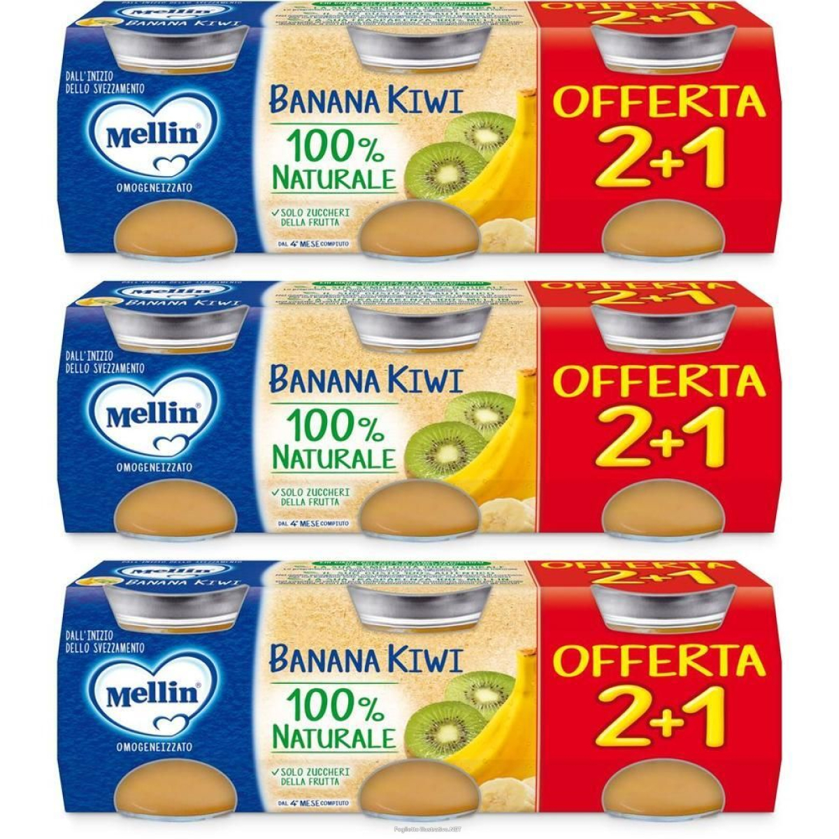 Cerca Offerte di mellin omogenizzato banana kiwi 3x3x100 g e acquista online