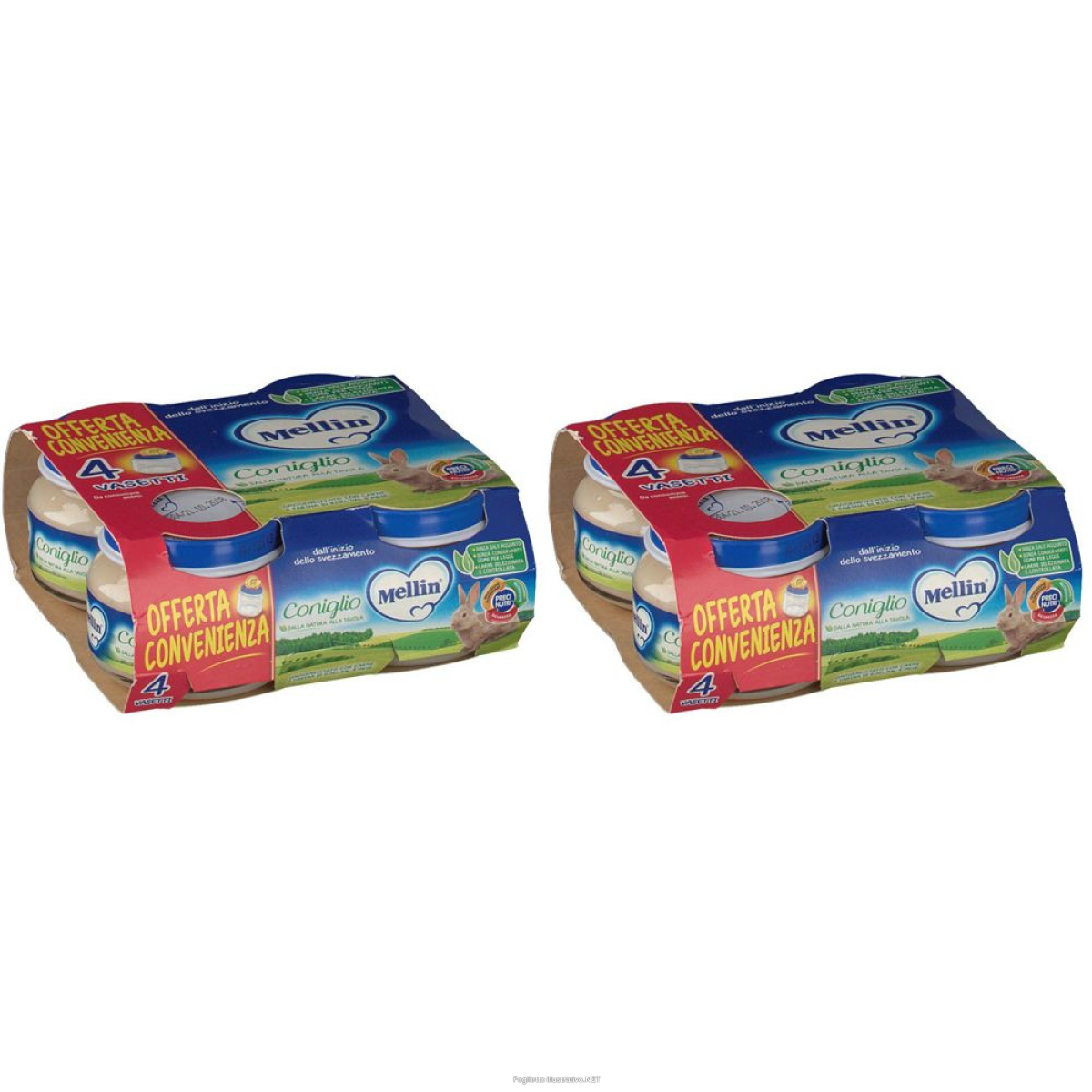 Cerca Offerte di mellin® omogenizzato coniglio 4x80 g set da 2 2x4x80 pappa e acquista online