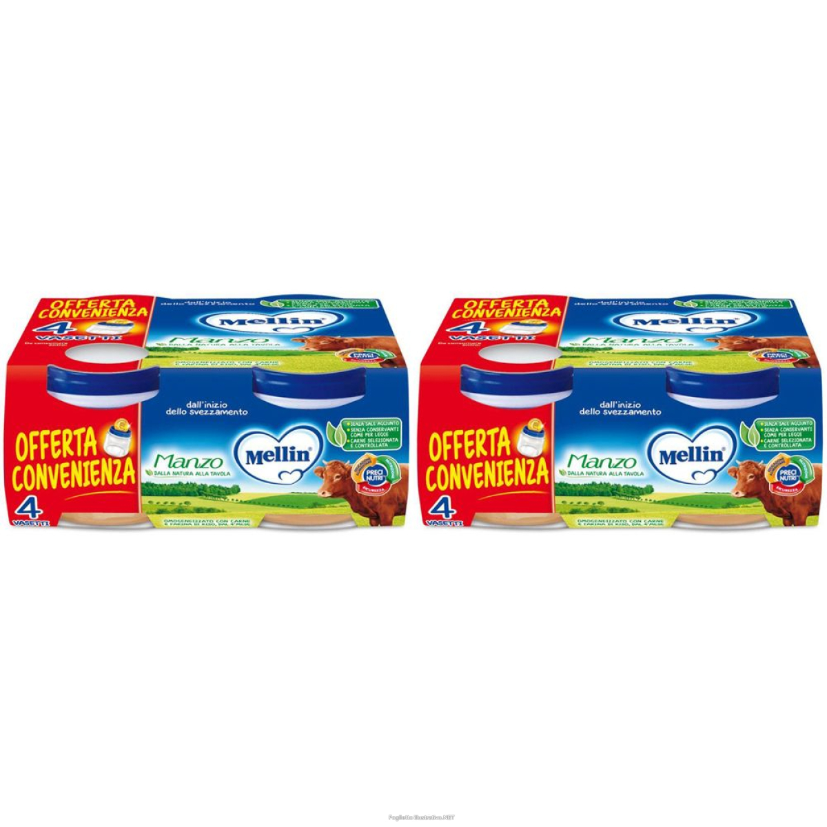 Cerca Offerte di mellin® omogenizzato manzo 4x80 g set da 2 2x4x80 pappa e acquista online