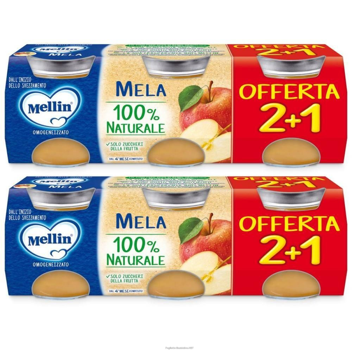 Cerca Offerte di mellin omogenizzato mela 2x3x100 g e acquista online