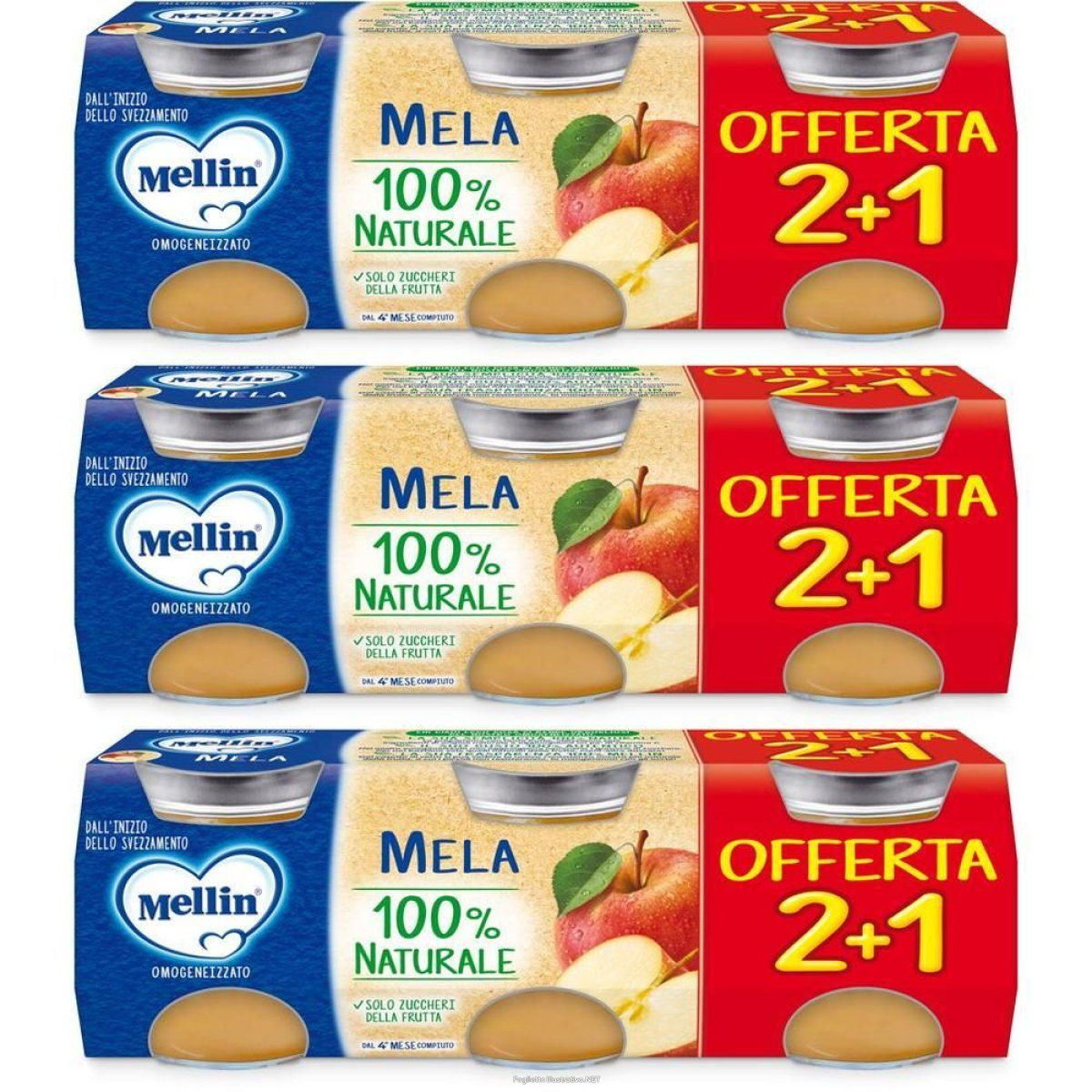 Cerca Offerte di mellin omogenizzato mela 3x3x100 g e acquista online