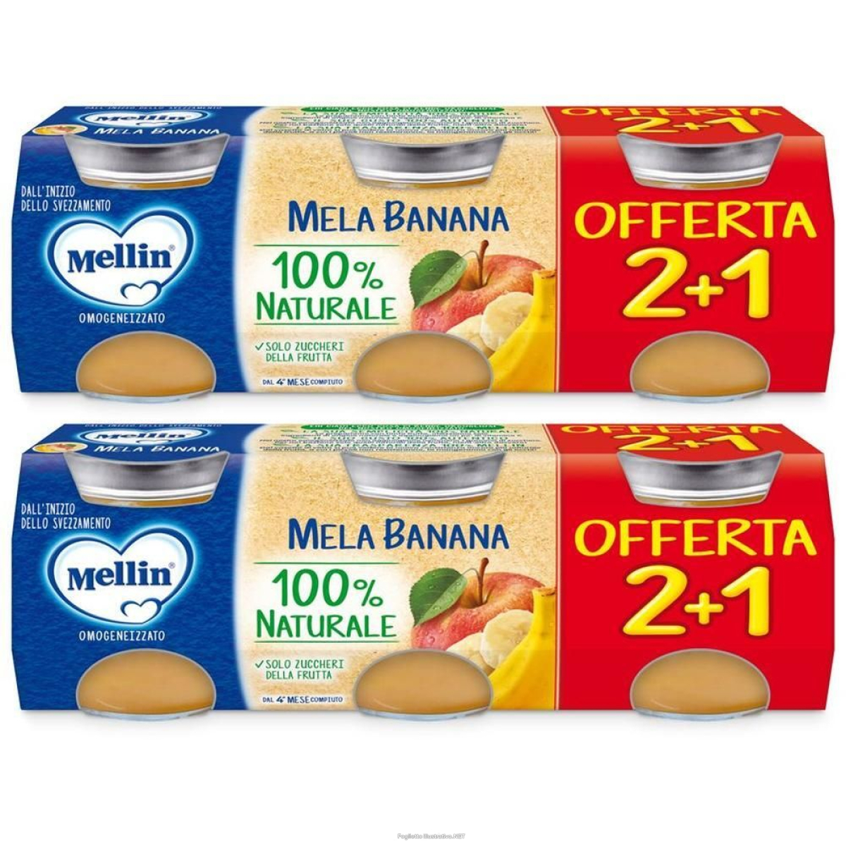 Cerca Offerte di mellin omogenizzato mela banana 2x3x100 g e acquista online