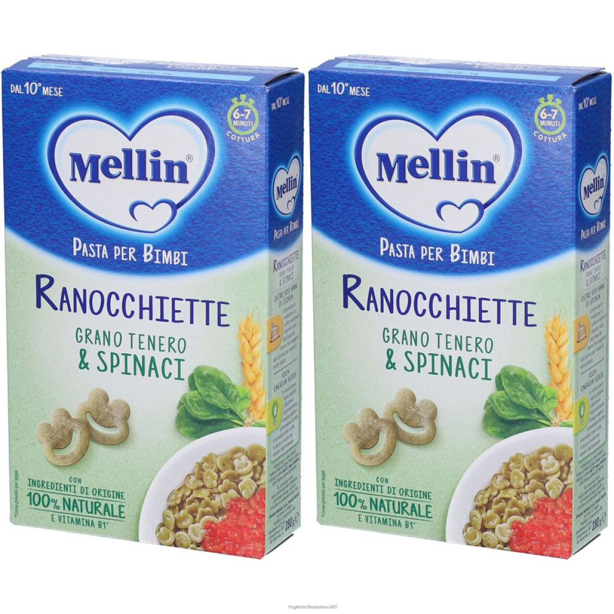 Cerca Offerte di mellin ranocchiette con grano tenero e spinaci set da 2 2x280 g altro e acquista online