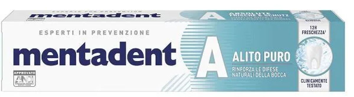 Cerca Offerte di Mentadent alito puro - dentifricio con effetto prebiotico per combattere l'alitosi, 75 ml e acquista online