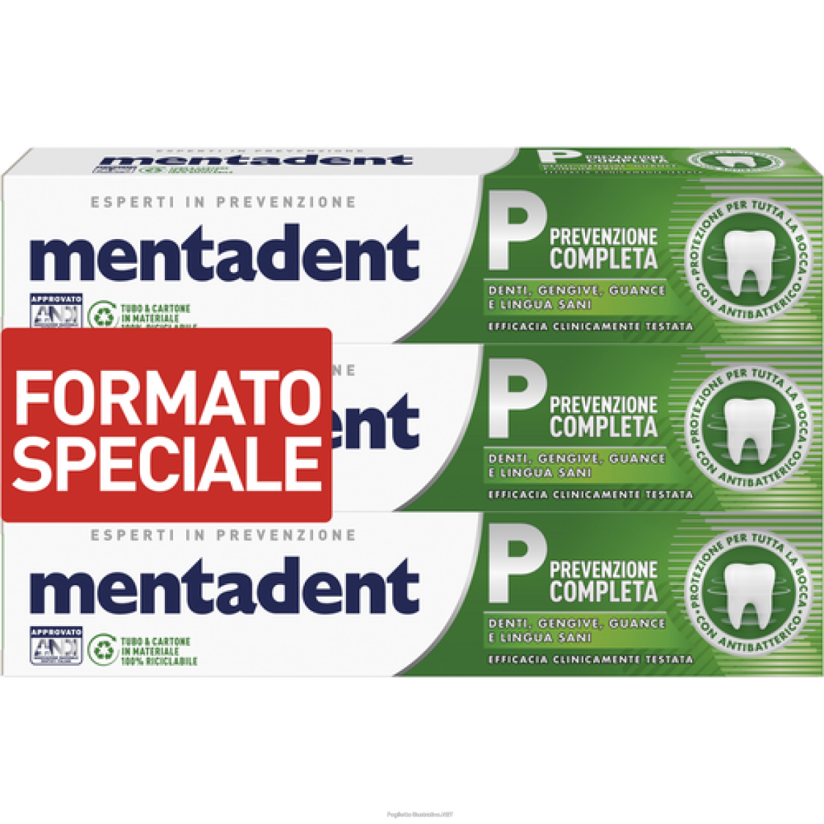 Cerca Offerte di mentadent p prev compl 3x75ml e acquista online