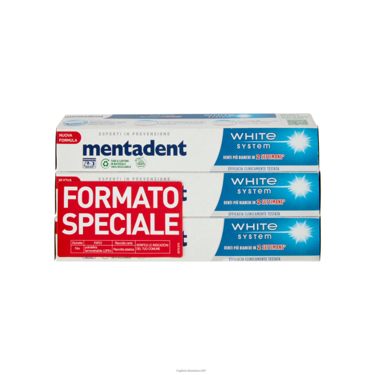 Cerca Offerte di mentadent white system 3x75ml e acquista online