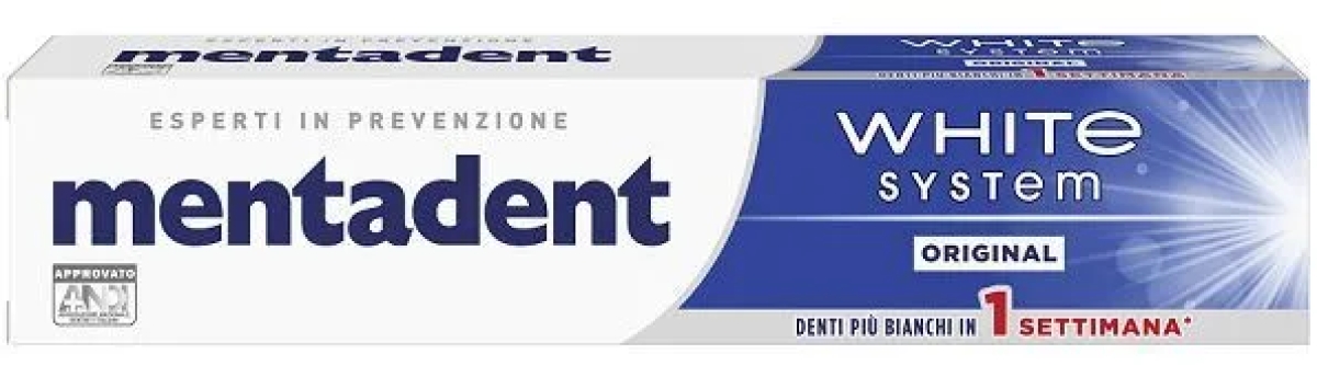 Cerca Offerte di Mentadent white system - dentifricio sbiancante per la rimozione delle macchie, 75 ml e acquista online