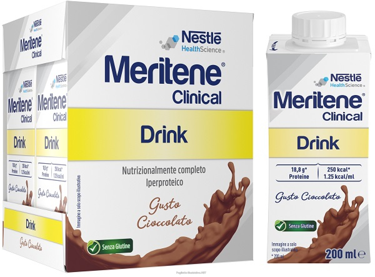 Cerca Offerte di meritene clinical cioccolato 4x200ml alimento iperproteico multivitaminico e multiminerale per casi di malnutrizione e acquista online