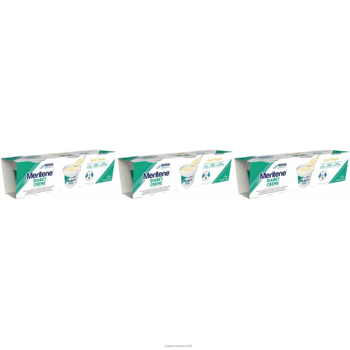 Cerca Offerte di meritene diabet creme vaniglia set da 3 3x3x125 g crema e acquista online