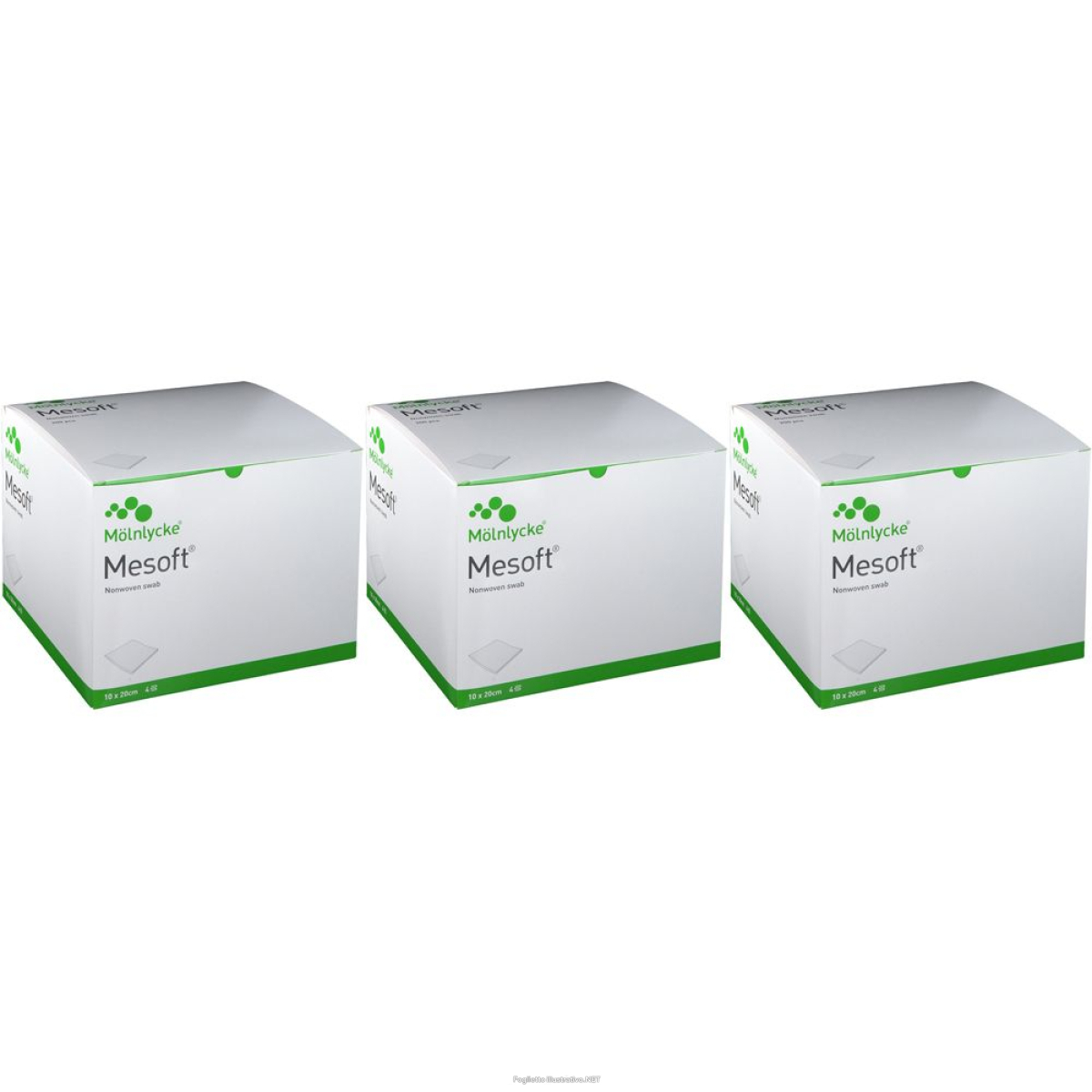 Cerca Offerte di mesoft® 10 x 20cm 200 pz set da 3 3x200 garza per ferite e acquista online
