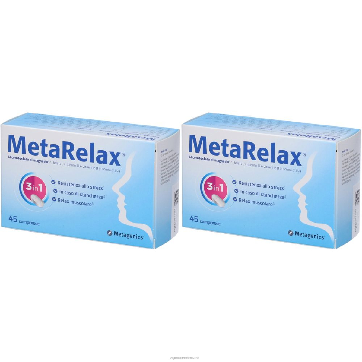 Cerca Offerte di Metagenics Metarelax 45 Capsule Set da 2 2x45 g Compresse e acquista online