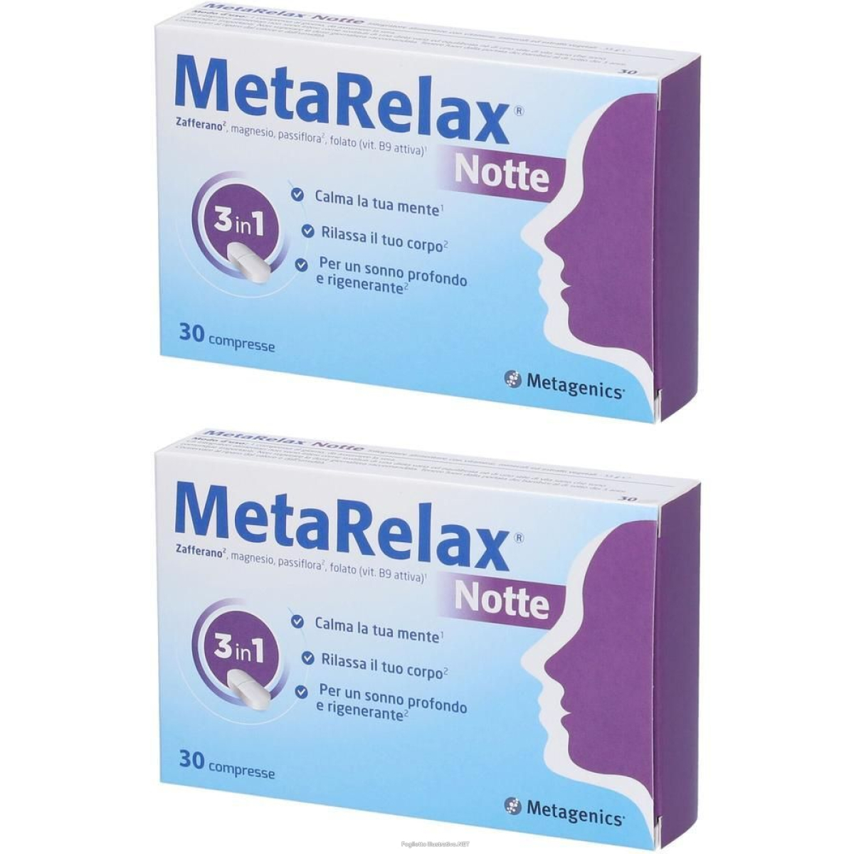 Cerca Offerte di metagenics metarelax notte 30 compresse 2x30 pz e acquista online
