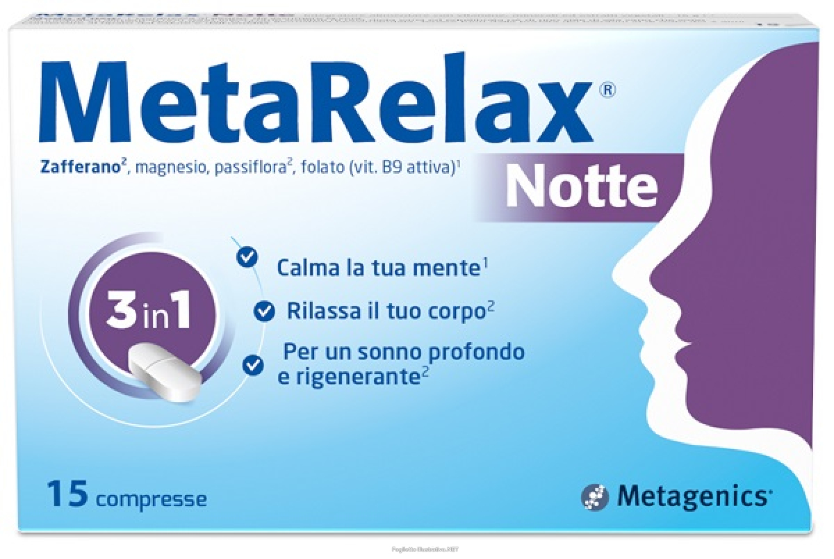 Cerca Offerte di metarelax notte integratore per rilassare mente e corpo e favorire il riposo notturno 15 compresse e acquista online