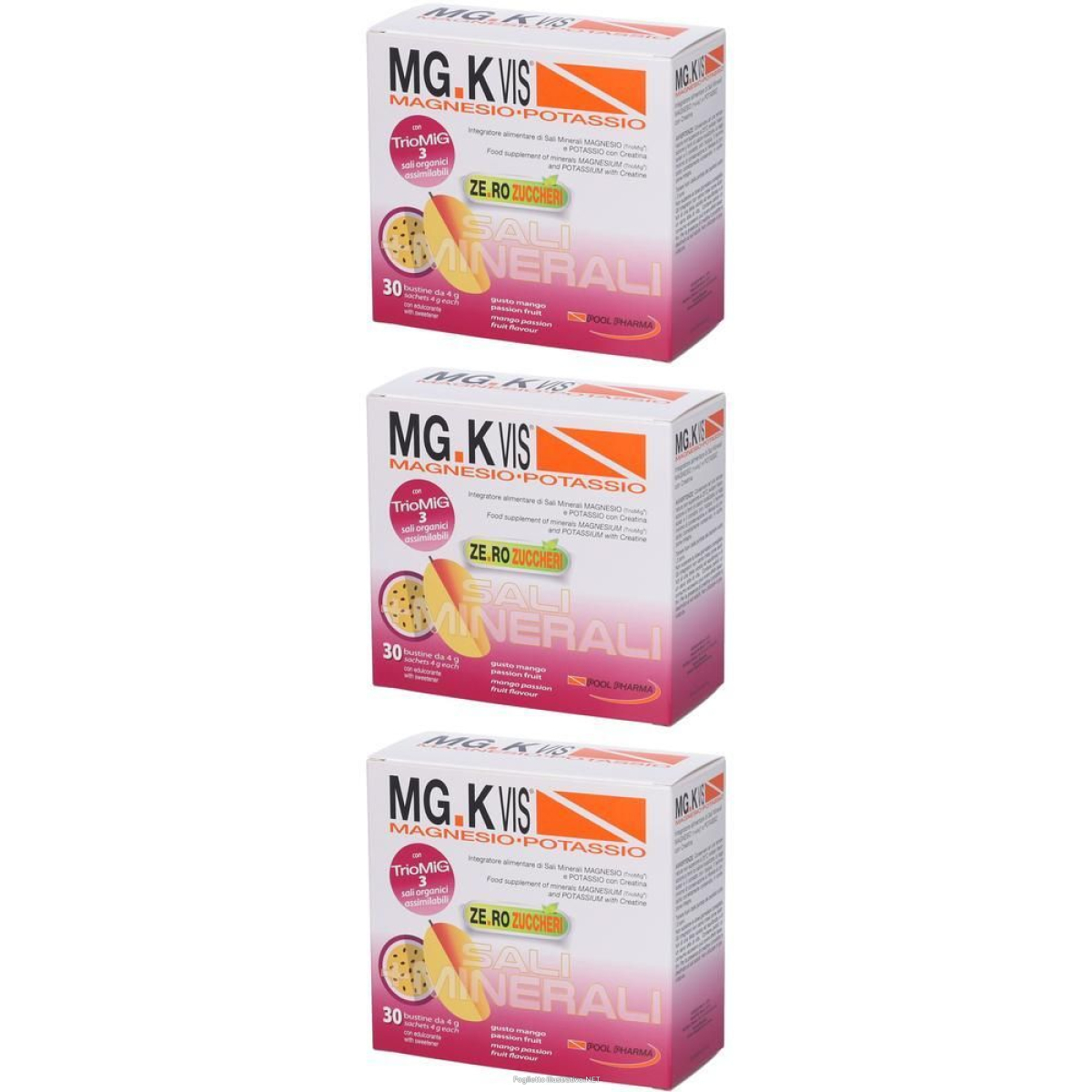 Cerca Offerte di mg.k vis magnesio e potassio 30 bustine gusto mango passion fruit 3x e acquista online