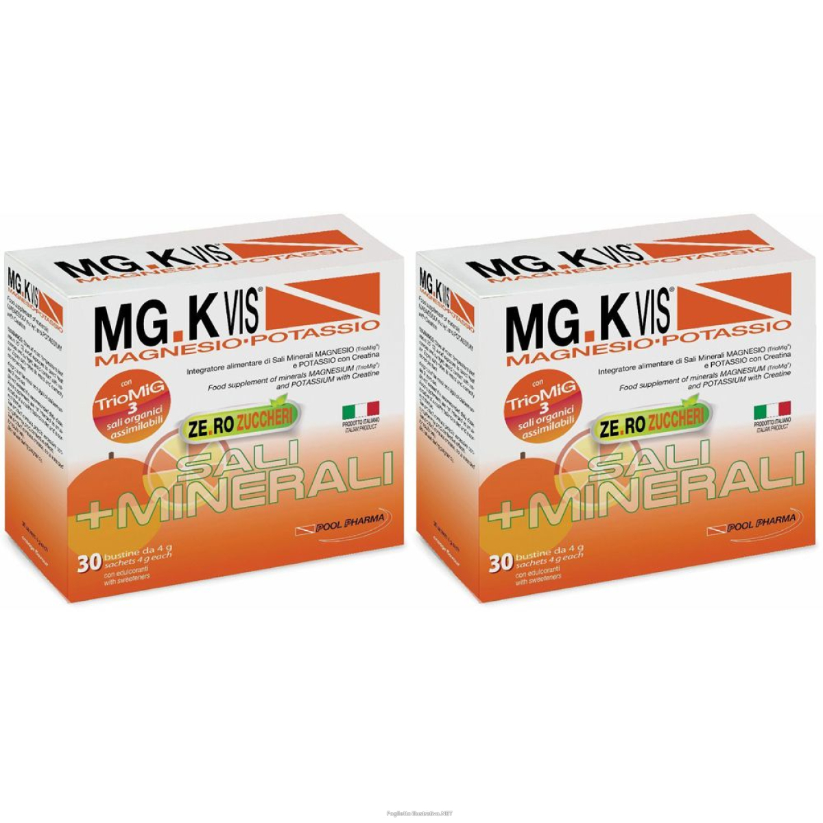 Cerca Offerte di mg.k vis® magnesio e potassio ze.ro zuccheri bustine set da 2 2x120 g e acquista online