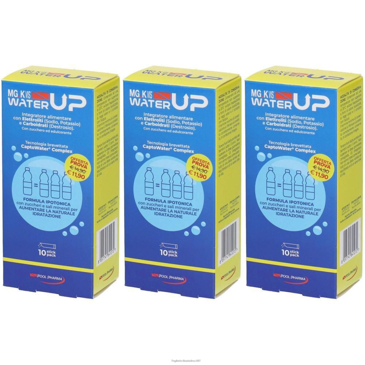 Cerca Offerte di mg.k vis water up stick 3x75 g polvere per soluzione orale e acquista online