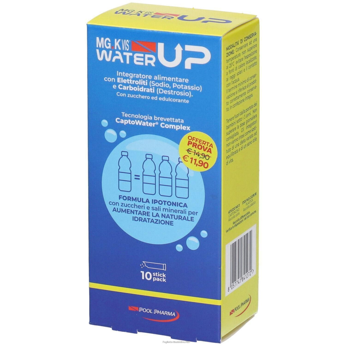 Cerca Offerte di mg.k vis water up stick 4x75 g polvere per soluzione orale e acquista online