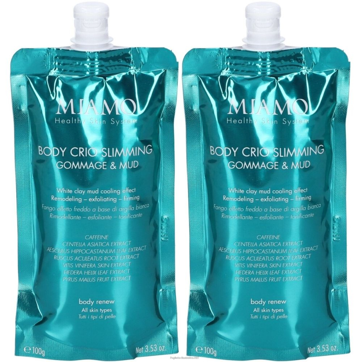 Cerca Offerte di miamo body crio slimming gommage & mud set da 2 2x100 g emulsione e acquista online