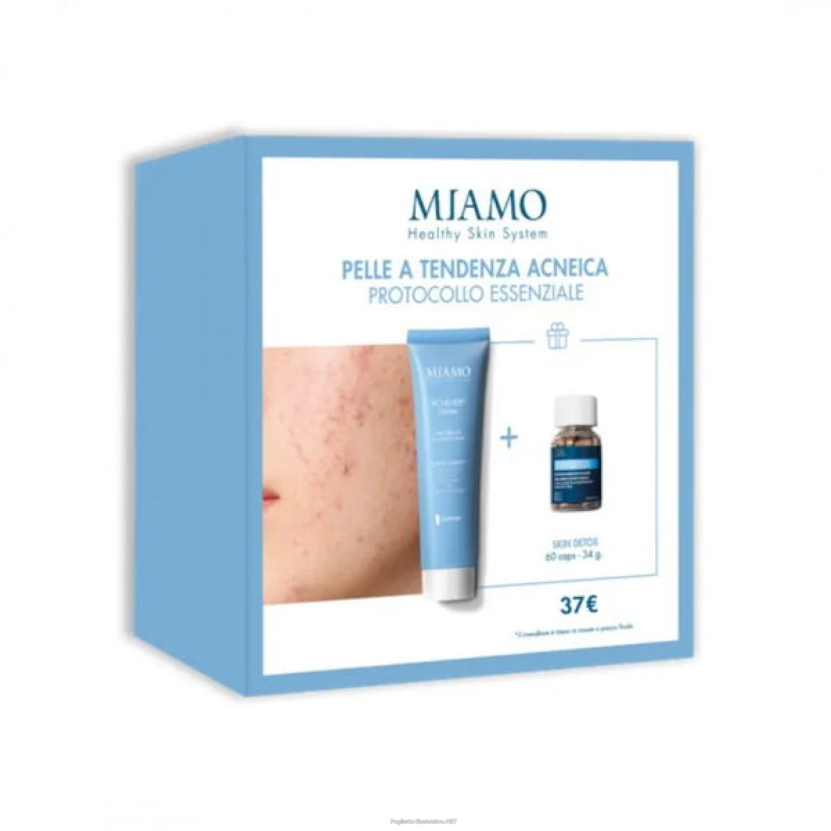 Cerca Offerte di miamo cofanetto 2025 protocollo pelle tendenza acneica 1 acnever cream 50 ml + 1 skin detox 60 capsule e acquista online