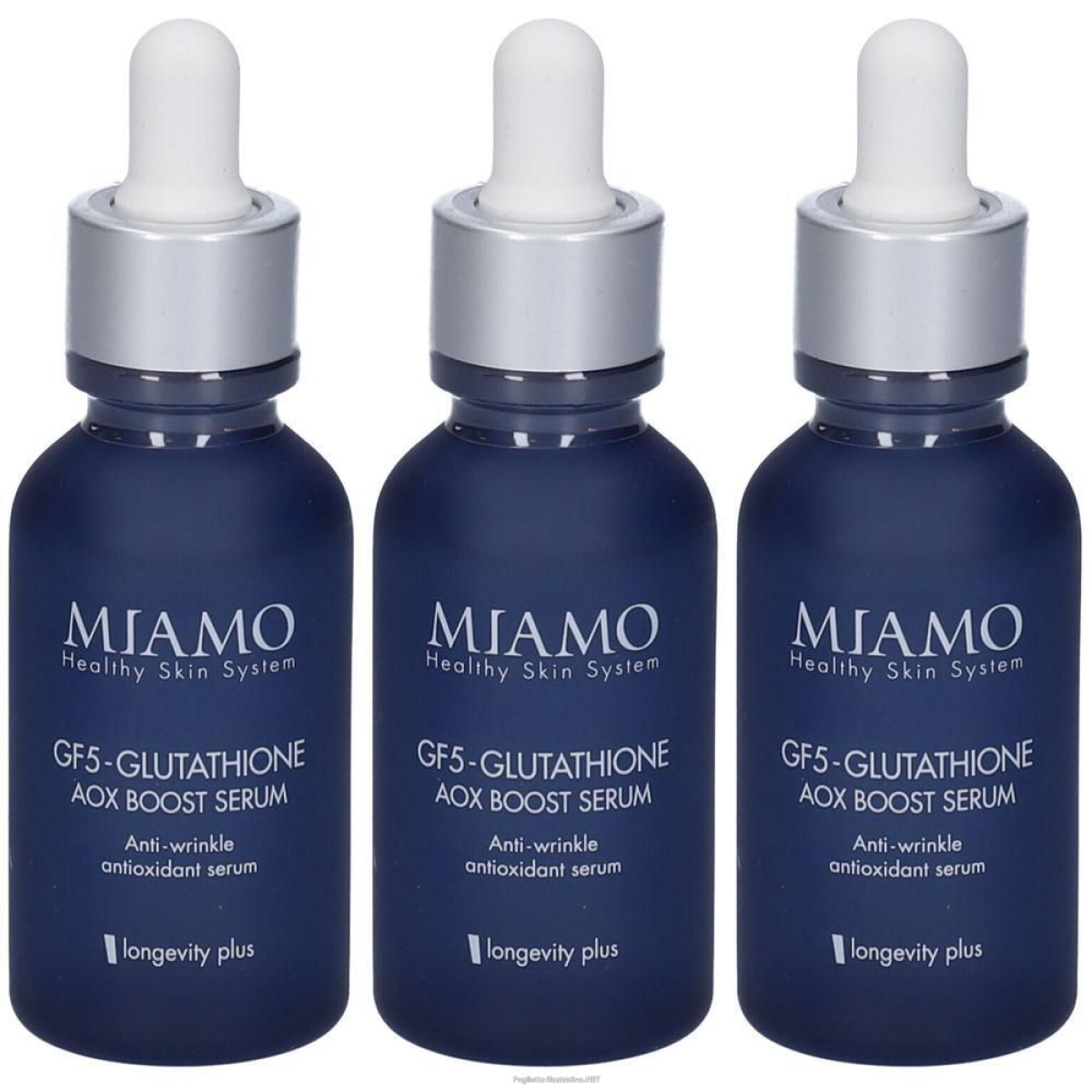 Cerca Offerte di miamo gf5-glutathione aox boost siero viso antirughe 3x30 ml gel e acquista online