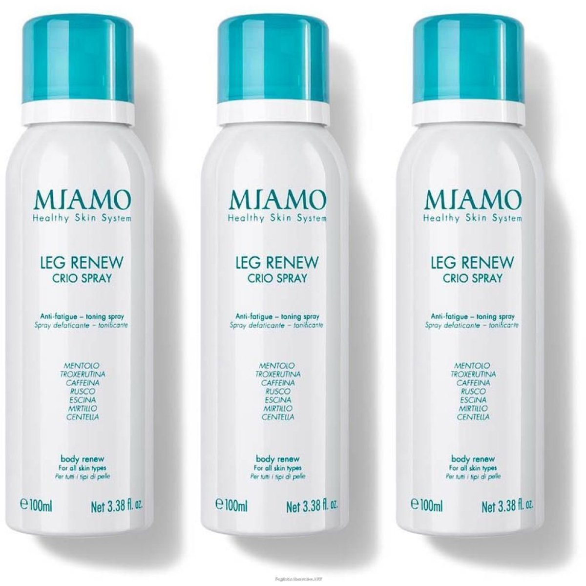 Cerca Offerte di miamo leg renew crio spray defaticante gambe 3x100 ml soluzione e acquista online