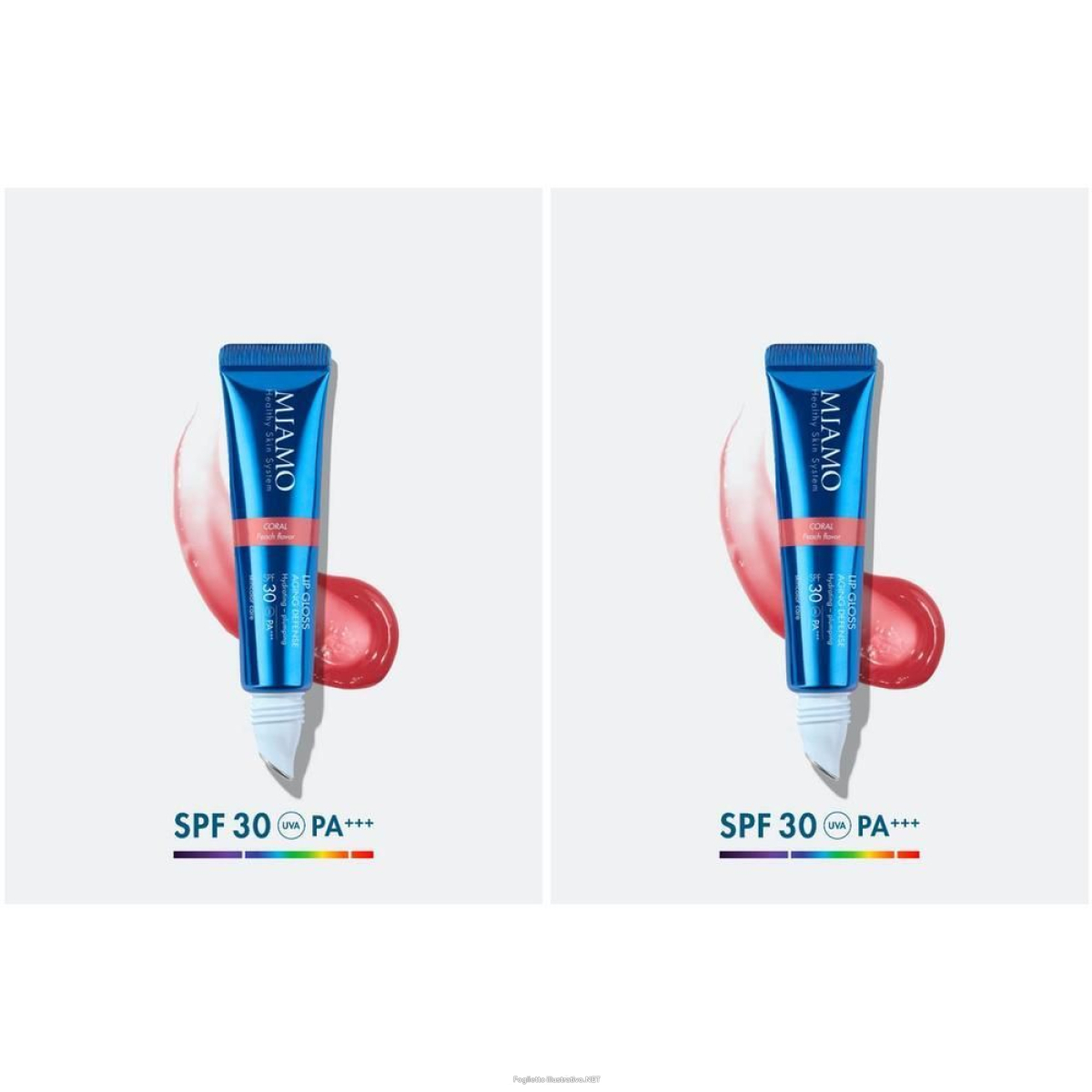 Cerca Offerte di miamo lip gloss aging defense spf 30+ tono coral gusto pesca 2x15 ml e acquista online