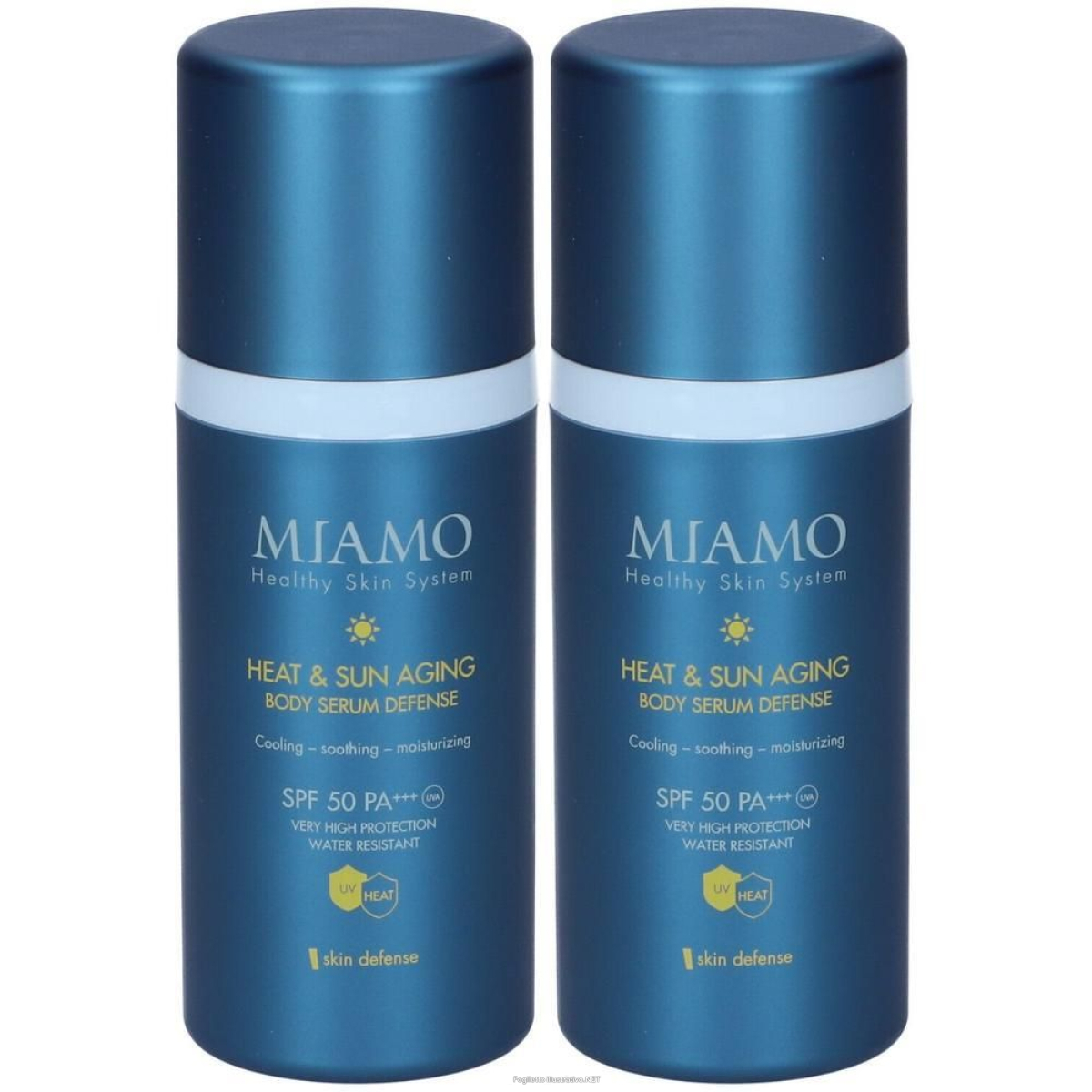Cerca Offerte di miamo skin defense heat & sun aging siero corpo antietÃ spf50 2x100 m e acquista online