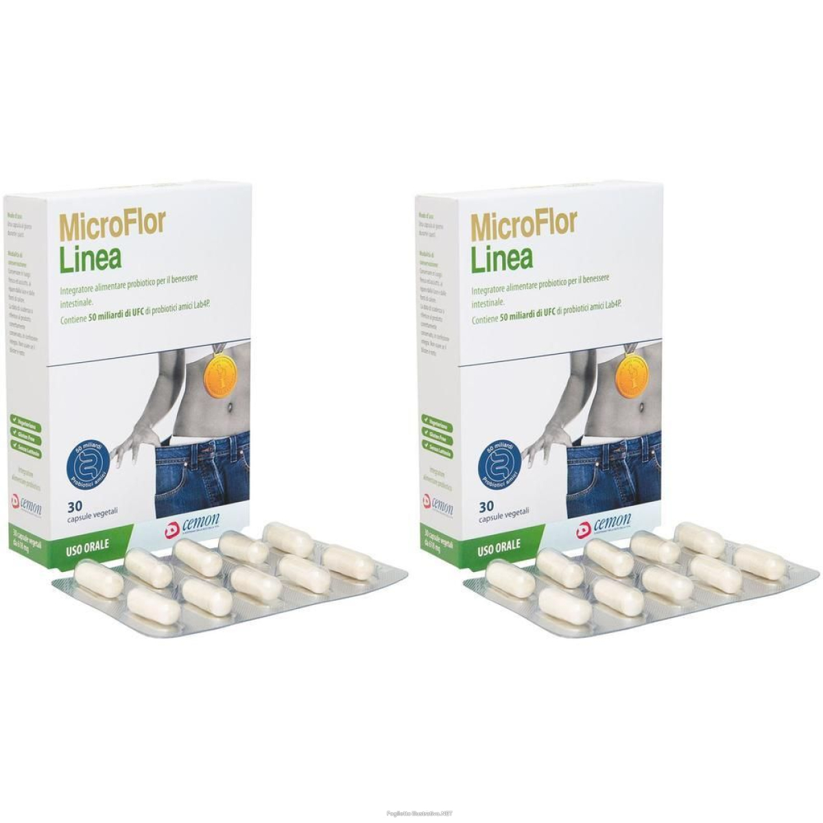 Cerca Offerte di microflor linea 30 capsule vegetali 2x18,54 g e acquista online