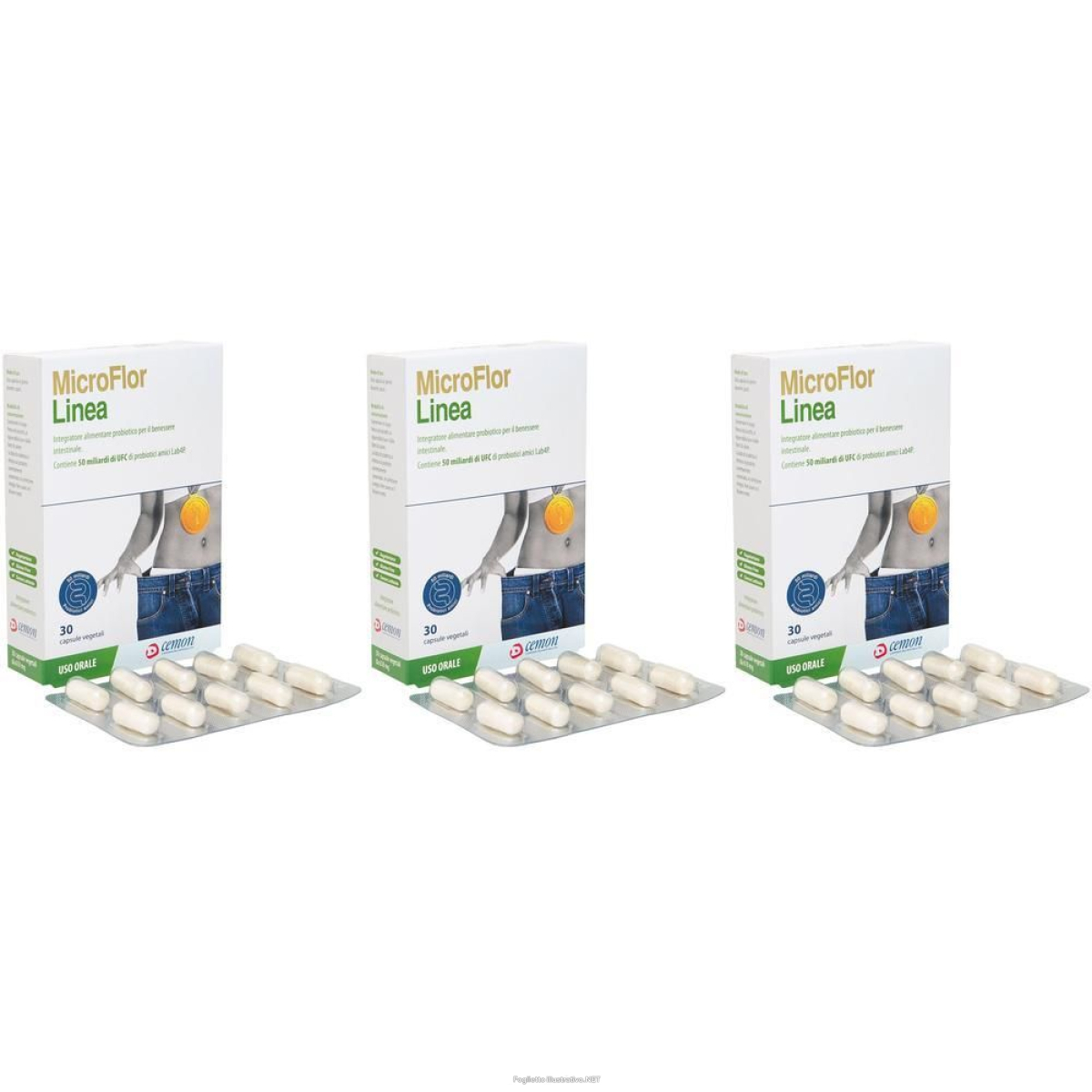 Cerca Offerte di microflor linea 30 capsule vegetali 3x18,54 g e acquista online