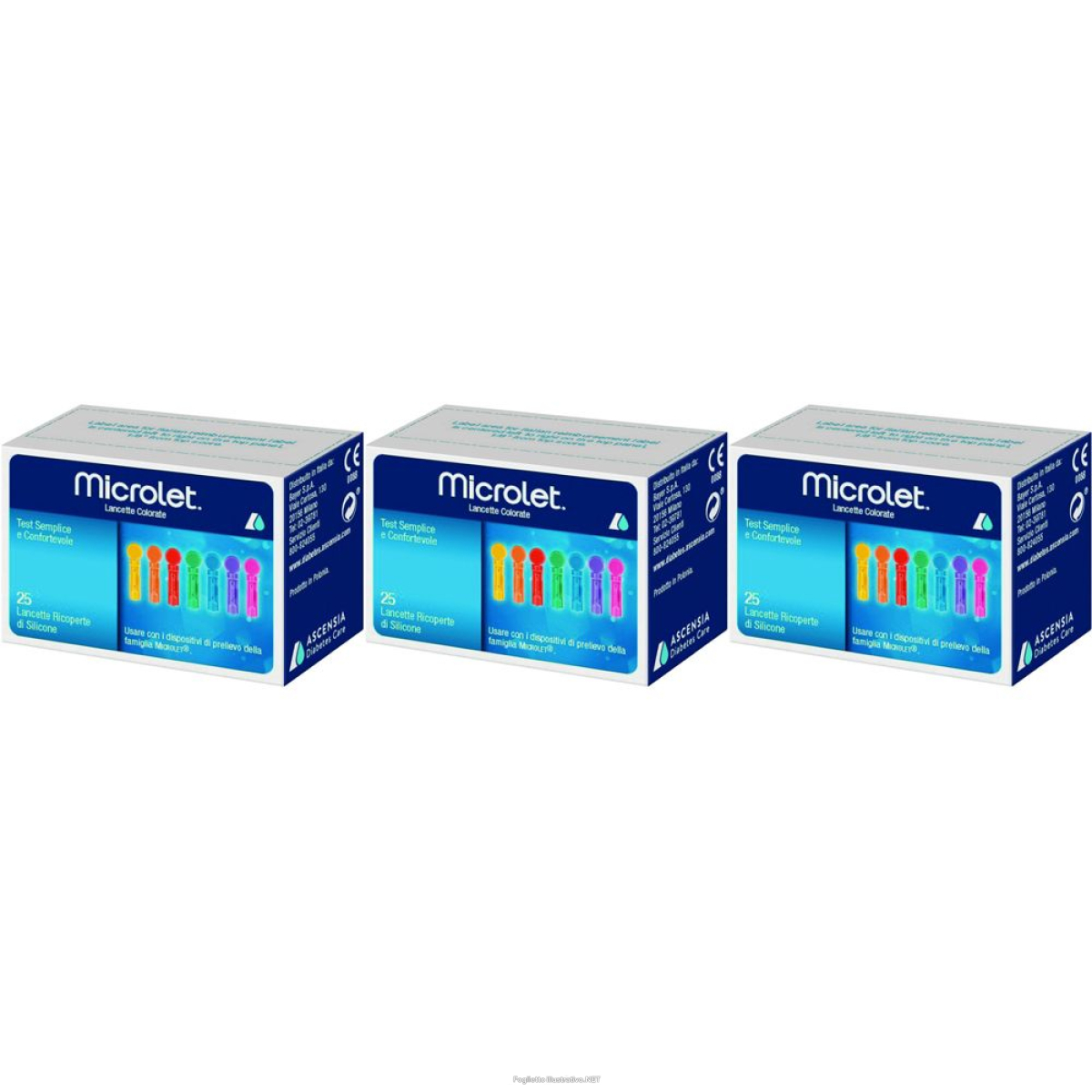 Cerca Offerte di microlet® lancette colorate set da 3 3x25 pz e acquista online
