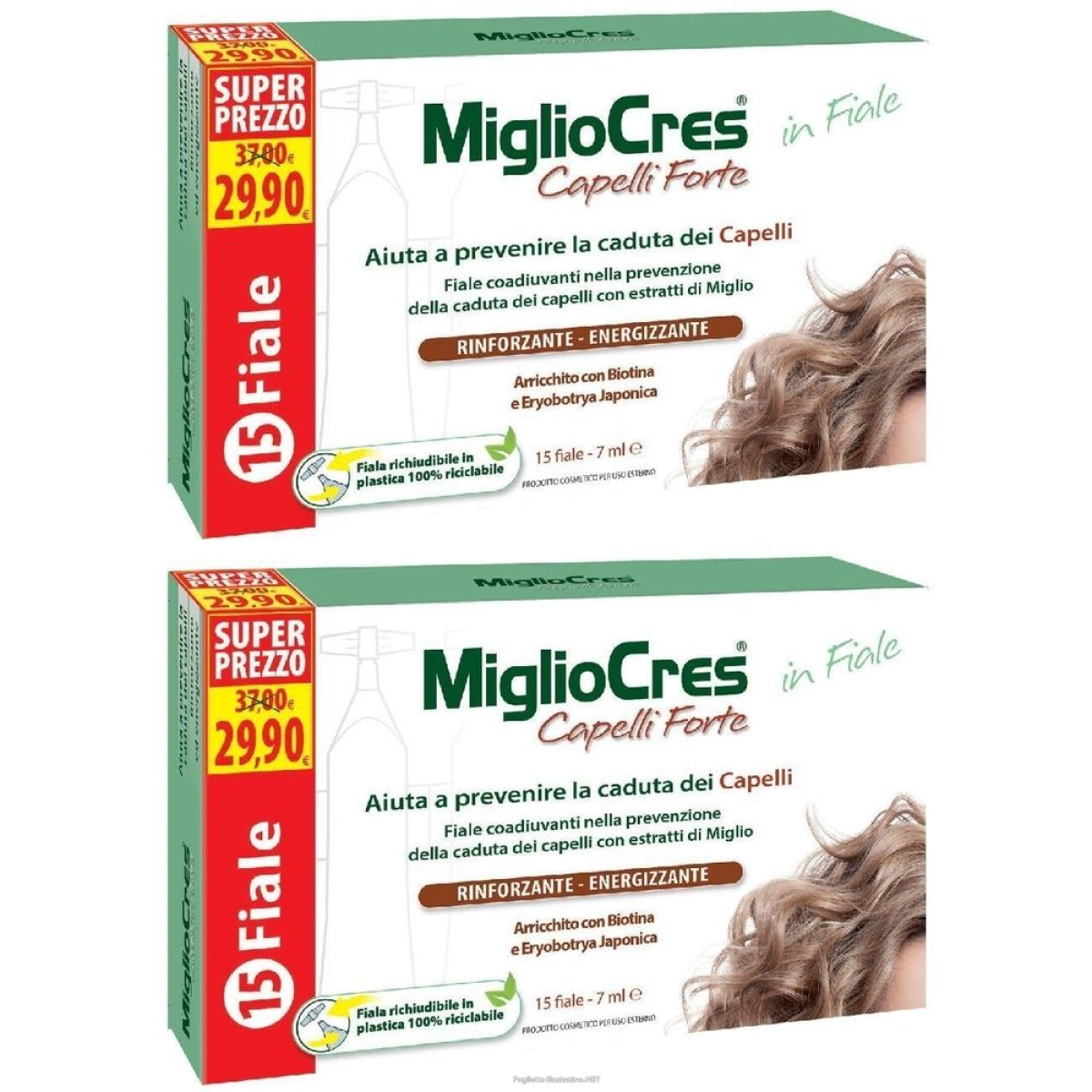 Cerca Offerte di migliocres capelli forte 15 fiale x 7 ml set da 2 2x15 pz e acquista online