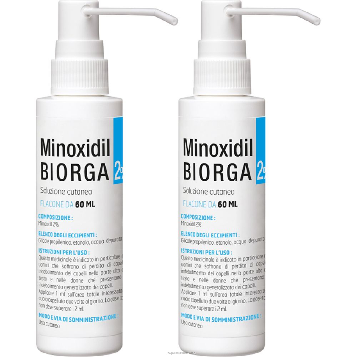 Cerca Offerte di minoxidil biorga 2% soluzione cutanea 60ml set da 2 2x60 ml e acquista online