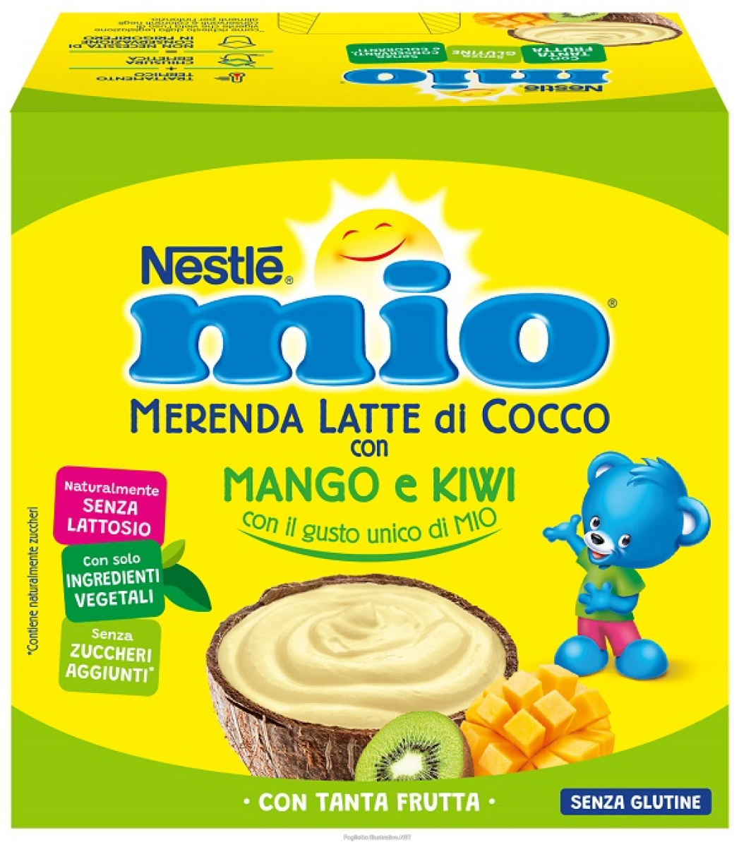 Cerca Offerte di mio merenda latte di cocco con mango e kiwi 4 pezzi da 90 g e acquista online