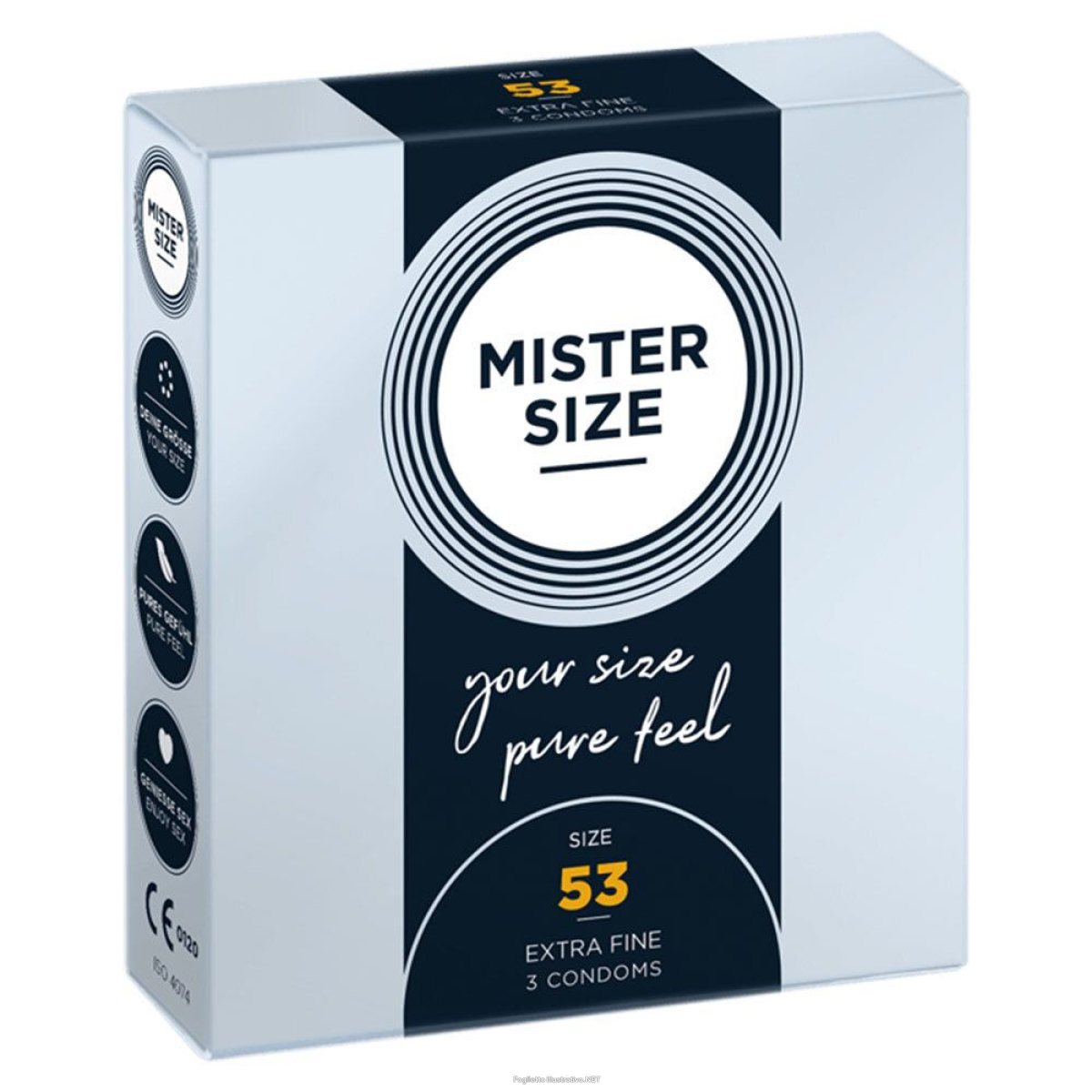 Cerca Offerte di mister size *53* 3 pz preservativi e acquista online