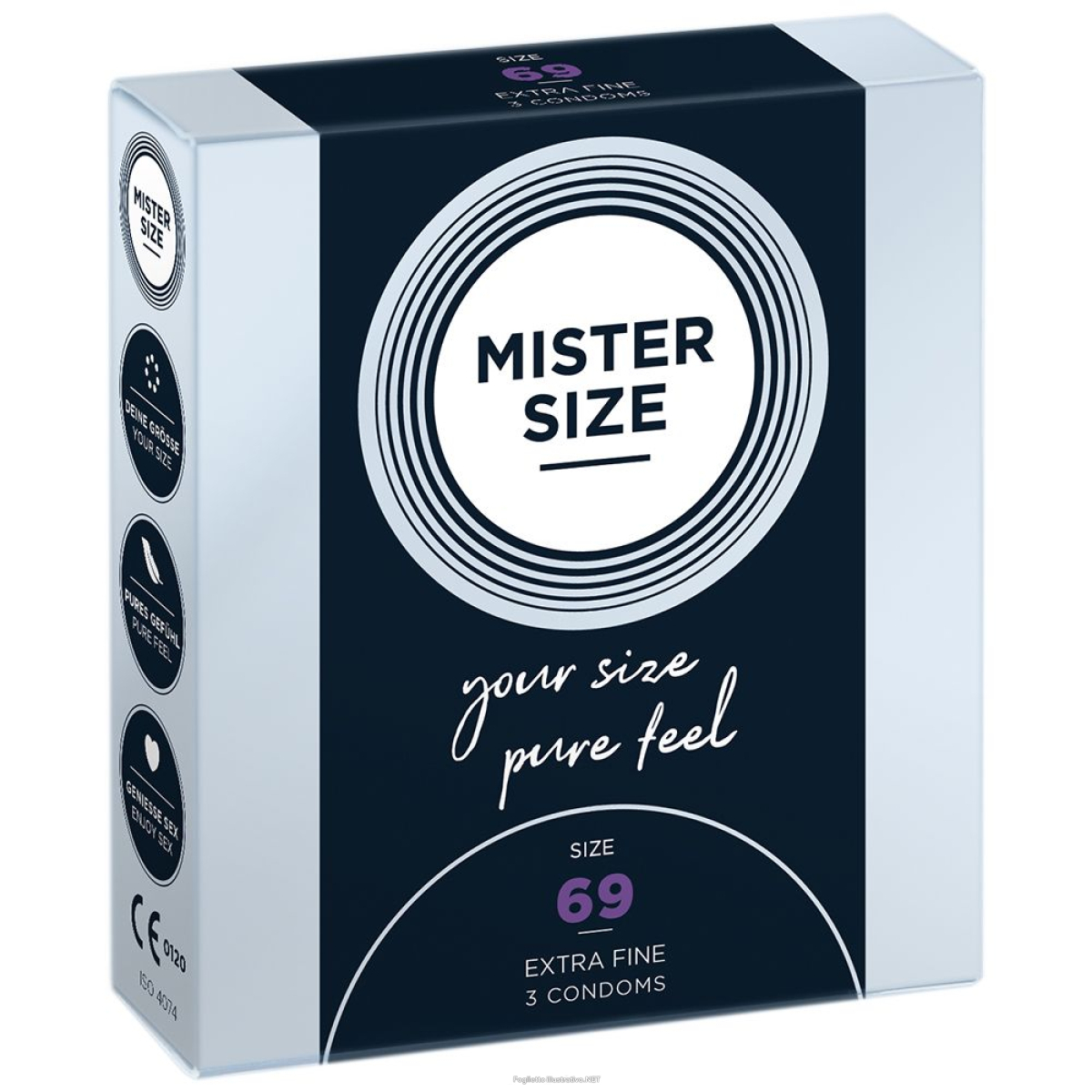 Cerca Offerte di mister size *69* 3 pz preservativi e acquista online