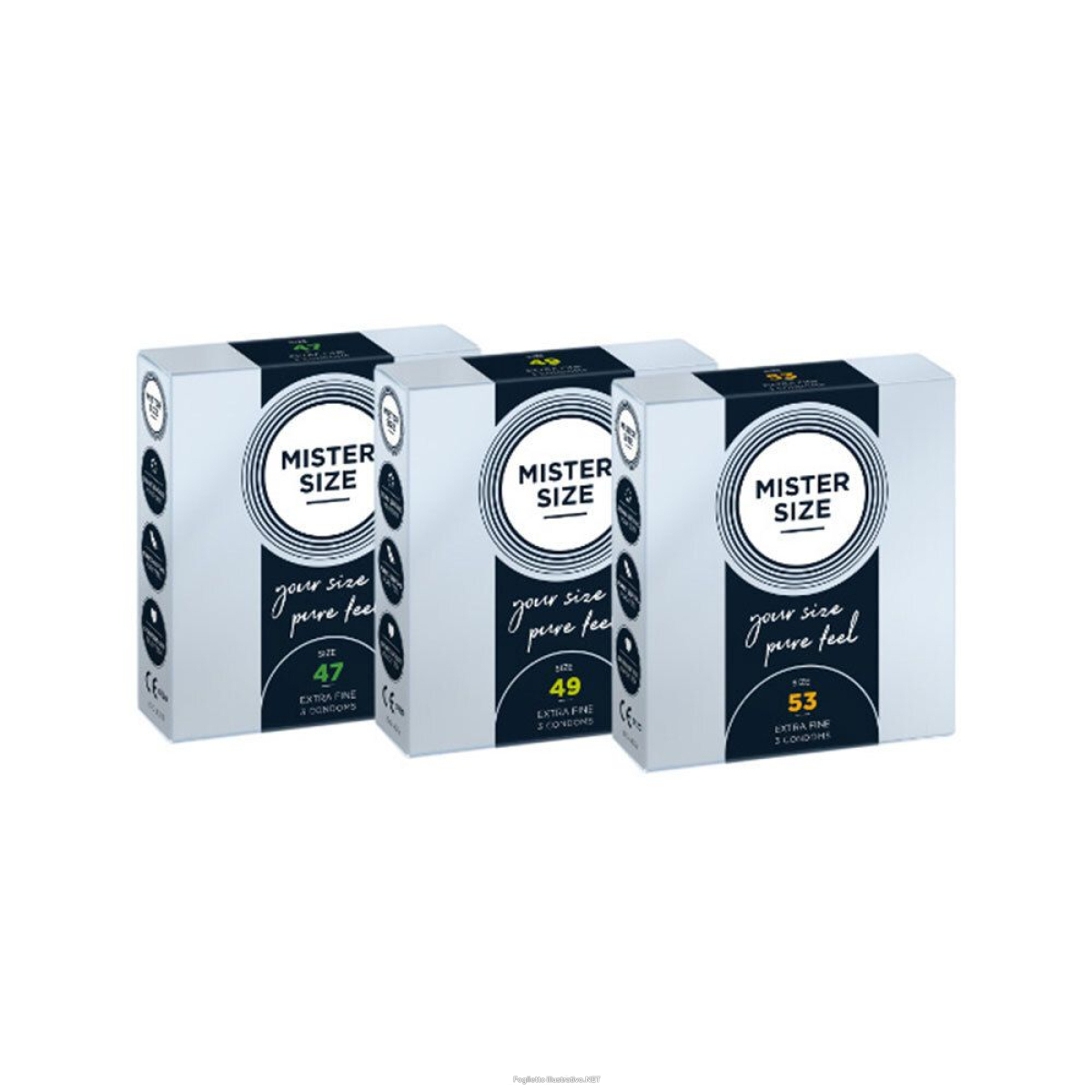 Cerca Offerte di mister size *slim (47-49-53)* 3 pz preservativi e acquista online